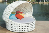 Outdoor Wicker/Rattan Sofa with Umbrella for Garden (TG-JW29)