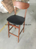 Solid Wood High Chairs with PU Leather Seating Cushion and Backrest