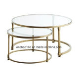 Reasonable Price Steel Rectangular Furniture Centre Glass Coffee Tea Table