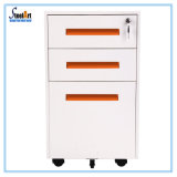 Office File Storage 3 Drawer Steel Mobile Cabinet