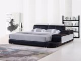 Fashionable Luxury Leather Bed with LED Light