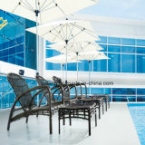 New Design Top Quality PE Rattan Outdoor Furniture Poolside Sunbed with Competitive Price