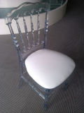 Wholesale Clear Resin Tiffany Chair with PU Cushion