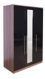 High Gloss Three Doors Wardrobe with Mirror (SZ-WD008)