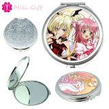 Cartoon Design Double Magnifying Compact Cosmetic Make up Hand Mirror 3.2 Ounce