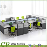 Office Furniture Wooden Table Call Center Cubicles 6 Seats Workstation