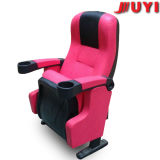 Juyi Company Reasonable Price Leather Cover Commercial Furniture Tip up Plastic Arm Cup Holder Padded Folding Chair