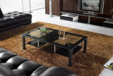 Tempered Glass Table Living Room Furniture Coffee Table (CJ-084A)