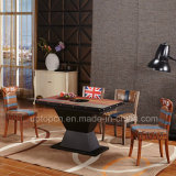Classic Style Wooden Restaurant Table and Chair with Leather Seat (SP-CT810)