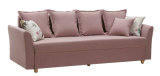 Three Seats Sofa Bed with a Large Storage and Designed Arms