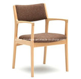(SD-1001A) Nordic Style Hotel Restaurant Wood Frame Fabric Armchair