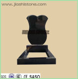 Russia Headstone European Black Granite Headstones Pure Black Granite Tombstone