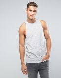 Sleeveless Racer Back Sports Top Tee for Man