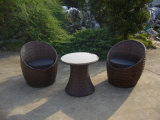 Rattan Lounge Round Sofa Coffee Table Garden Outdoor Furniture (FS-2544+2545)