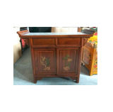 Antique Reproduction Wooden Cabinet with Carving Lwb937