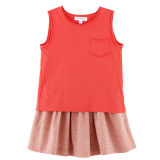 Red Fashion Cotton T-Shirt Girls Clothing for Girl and Baby