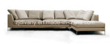 Modern White Fabric Sofa Leather Sofa (D-71-G+H)