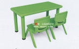 Popular Green Plastic Table and Chair for Kids (SF-17K-4)