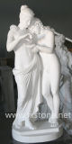 Antique Marble Sculpture of Amor and Psyche