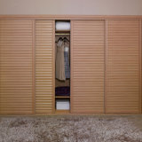 Oppein Sliding Four-Door Wooden Bedroom Wardrobe (OPY2010A-30#)