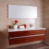 Oppein Brazil Acid Wood Veneer High Gloss Bathroom Cabinet (OP14-014)