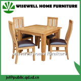 Oak Wood Dining Room Furniture Set with 4 Chair (W-DF-9051)