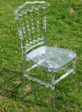 Clear Crystal Plastic Resin Napoleon Wedding Chair