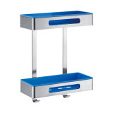 Double Rectangle ABS & SUS304 Stainless Steel Multi-Function Shelf (BC-F5352-4)