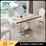 Chinese Furniture Marble Dining Table with 6 People