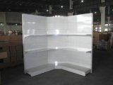 Perforated Supermarket Metal Wall Shelf with Inner Corner