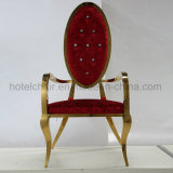 Fabric Leather Gold Silver Banquet King Chair Wedding Chair
