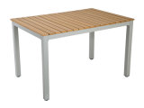 Outdoor Rectangular Dining Table with Polywood Top