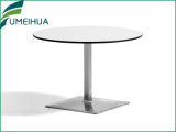 Compact Laminate HPL White Dining Table