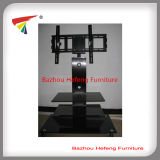 Modern Black LCD Glass TV Stand and TV Bracket (TV046)