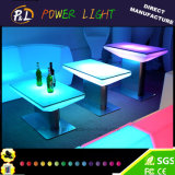 LED Furniture Plastic Glowing Color Changing LED Table