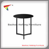 Round Glass Corner Table Side Table for Home Furniture (C035)