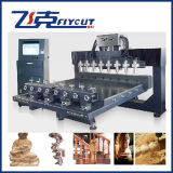 Discount Price Sculptures CNC Router, 4 Axis Engraver Machine