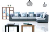 2015 New Modern Fabric Sofa Design for Living Room