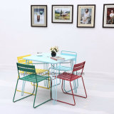 Wholesale Multi Colors Durable Metal Table and Chair for Dining (SP-CT759)