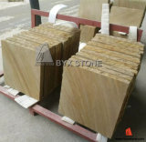 Tiger Yellow Golden Natural Sandstone for Wall Cladding Floor Tile