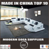 Large Unique Leather Sectional Corner Sofa (LZ-2217)