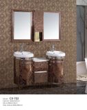 Antique Luxury Stainless Steel Bathroom Cabinet with Side Cabinet