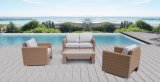 Outdoor Patio Rattan Garden King Lounge Home Hotel Office Sofa Set (J561)