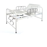 Portable S. S Siderails Steel Powder Coated Two Crank Manual Home Hospital Bed Medical Bed Homecare Bed Dimensions BS-829