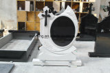 European Customized Carved Cross Polished Stone Granite Headstone/Tombstone/Monument