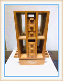 Customized Cosmetic Display Stand with Wooden Material