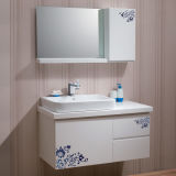 Oppein Elegant Design PVC Bathroom Storage Cabinet (OP-P1162R-100W)