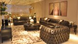 Top Grain Leather for Living Room, Villa Luxury Sofa Set