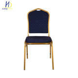 French Country Stackable Fabric Metal Frame Banquet Chair Furniture for Rent