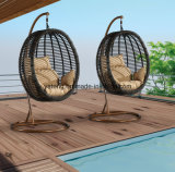 Simple Gental Design Outdoor Garden Furniture Synthetick PE-Rattan Aluminum Frame Weaving Swing Chair Hammock (YTA610)